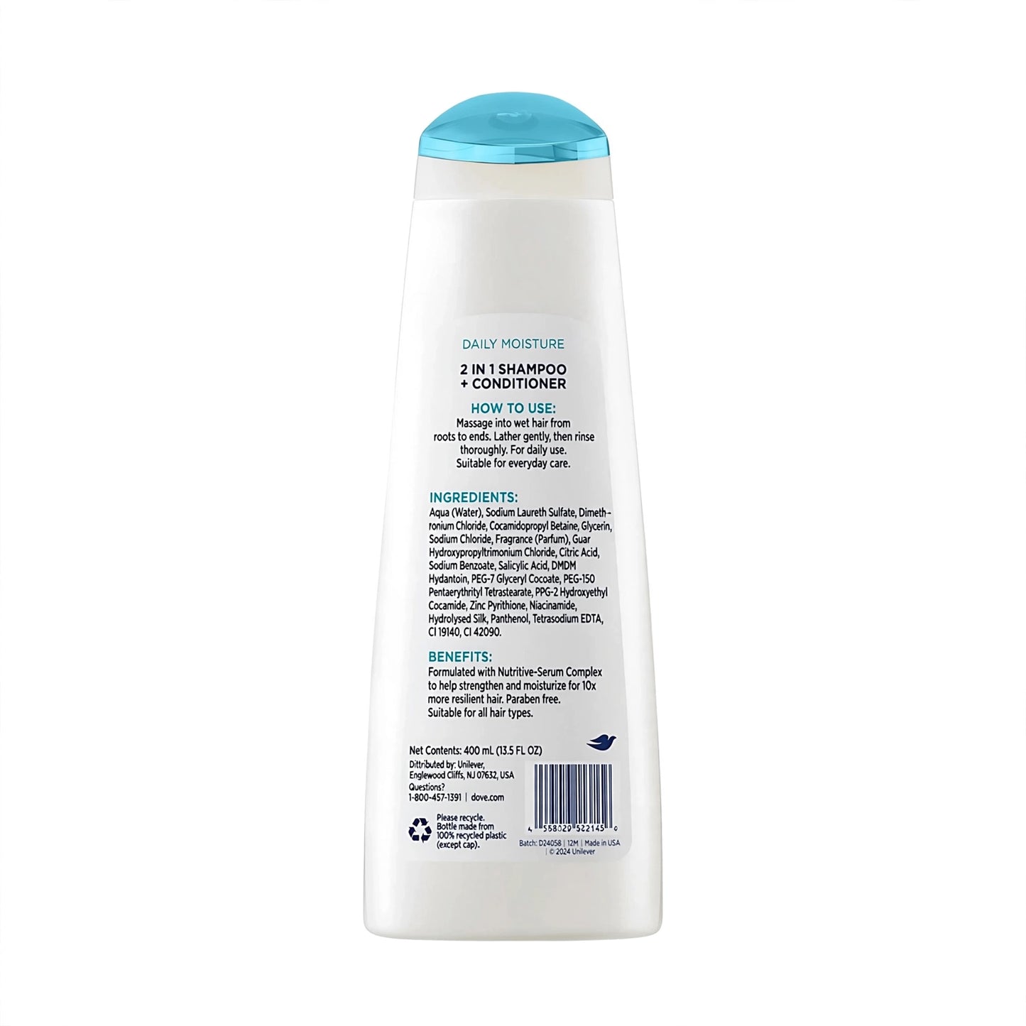 Dove Daily Moisture Shampoo 250 ml