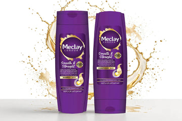 Meclay London Smooth & Straight Shampoo & Conditioner Combo – Collagen Keratin Formula for Frizz-Free, Silky Hair