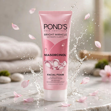 POND'S Bright Miracle Niasorcinol Facial Foam – Brightening Face Wash for Clear & Radiant Skin