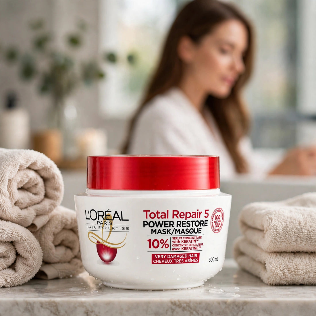 L'Oréal Paris Total Repair 5 Hair Mask 300ml – Deep Repair for Very Damaged Hair